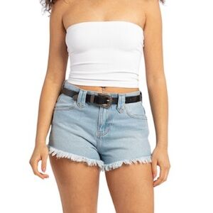 [Tillys] Full Tilt Frayed Hem Jean Shorts